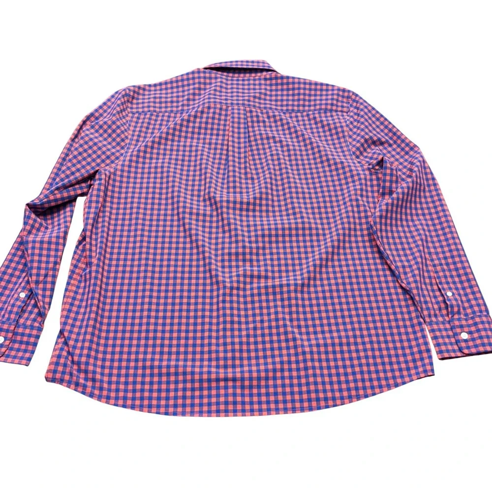 Southern‎ Proper | Mens XL | Gingham Button Down Shirt | Red Blue | Performance